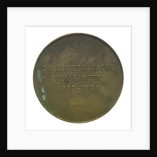 Medal commemorating the Admiral de Ruyter School at Flushing; reverse by unknown