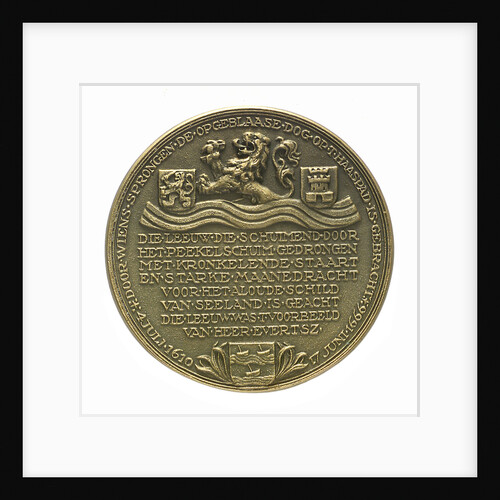 Medal commemorating Admiral Cornelis Evertsen de Oude (1610-1666); reverse by J.J. van der Goor