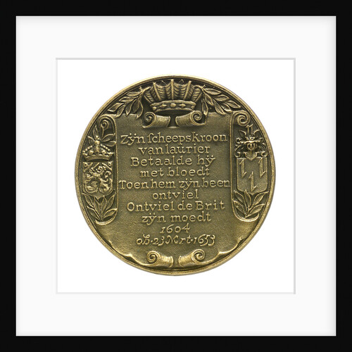 Medal commemorating Admiral Jan van Galen (1604-1653); reverse by J. van der Goor