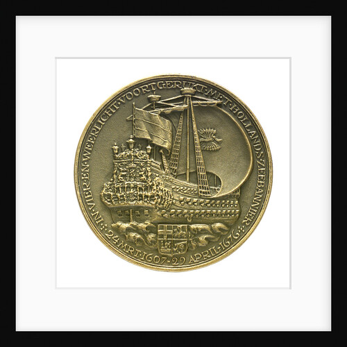 Medal commemorating Admiral Michel Adriaenszoon de Ruyter (1607-1676); reverse by J.J. van der Goor