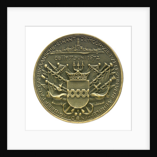 Medal commemorating Admiral William Joseph Baron van Ghent; reverse by J.J. van der Goor