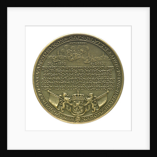 Medal commemorating Lieutenant Jan Carel Josephus van Speyk (1803-1831); reverse by J.J. van der Goor