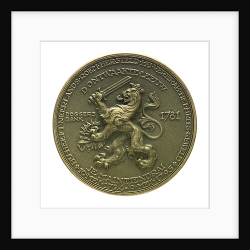 Medal commemorating Admiral Johan Arnold Zoutman (1724-1793); reverse by J.J. van der Goor