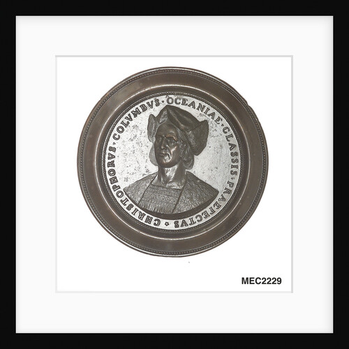 Medal commemorating the 400th anniversary of Christopher Columbus's discovery of America, 1492-1892 by U.A. Bizzarri
