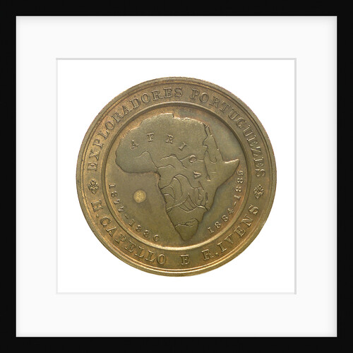 Medal commemorating H. Capello and R. Iveus, Portuguese Explorers; obverse by unknown
