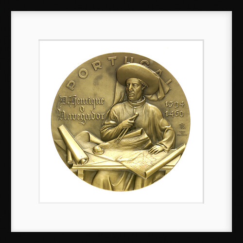 Medal commemorating the 5th centenary of the death of Henry the Navigator, 1960; obverse by J. da Silva