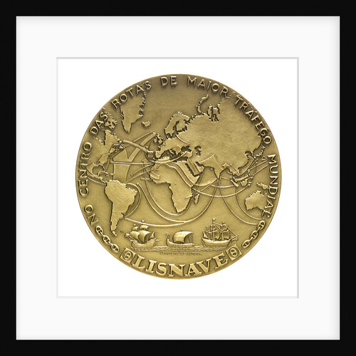 Medal commemorating the opening of the Lisbon dry dock, 1967; reverse by Leopoldo de Almeida