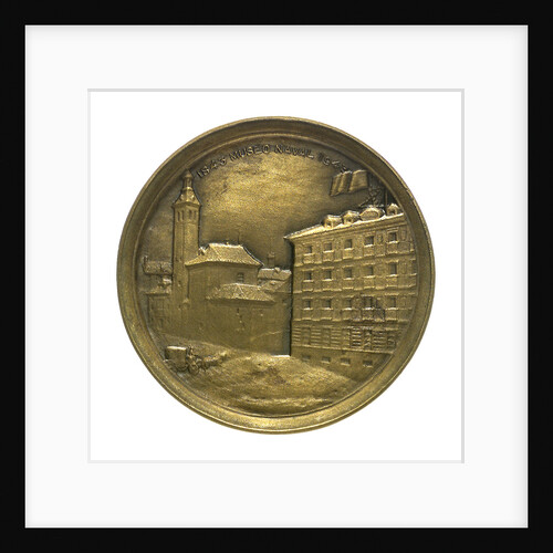 Token commemorating the National Maritime Exhibition of Cadiz, 1887; reverse by Ortells