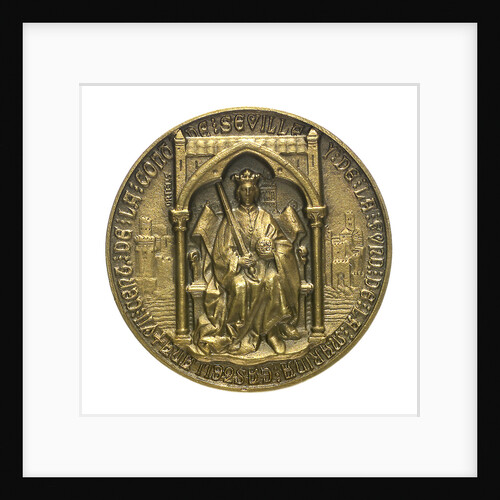 Medal commemorating the 7th centenary of the conquest of Seville and foundation of the Castilian Navy; obverse by unknown