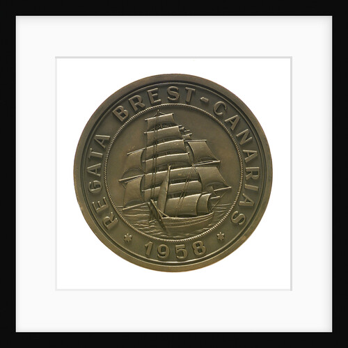 Medal commemorating the Brest-Canaries race, 1958; obverse by unknown