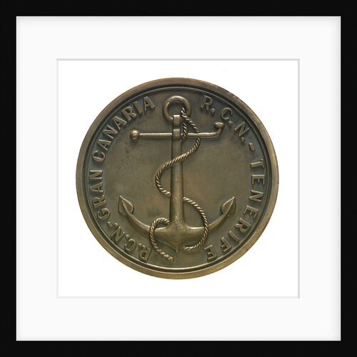 Medal commemorating the Brest-Canaries race, 1958; reverse by unknown