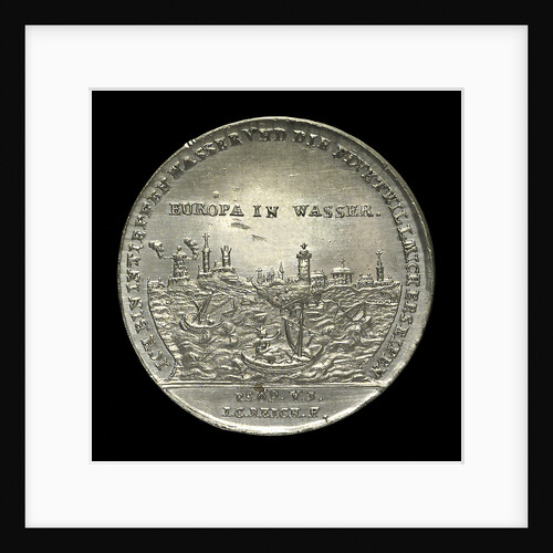 Medal commemorating the floods in Europe, 1784; obverse by J.C. Reich