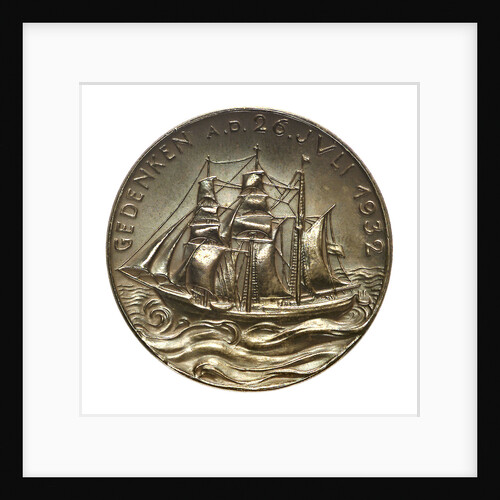 Medal commemorating the loss of the training ship SS 'Niobe', 1932; obverse by Karl Goetz