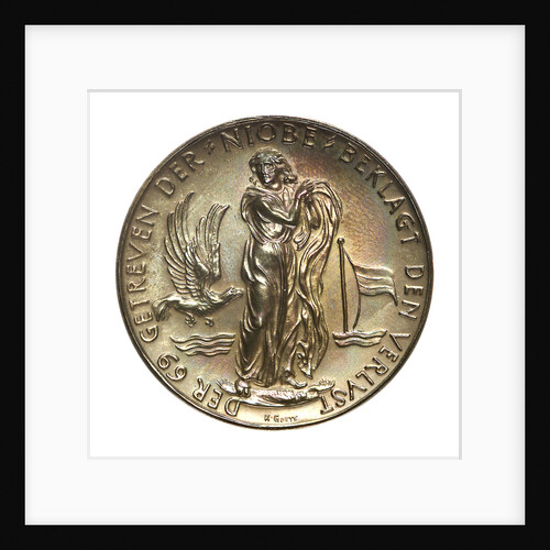 Medal commemorating the loss of the training ship SS 'Niobe', 1932; reverse by Karl Goetz