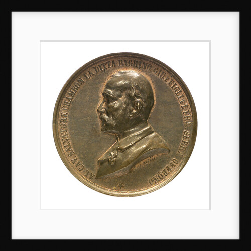 Medal commemorating the raising of HMS 'Sultan', 1889; obverse by P. Ferrea