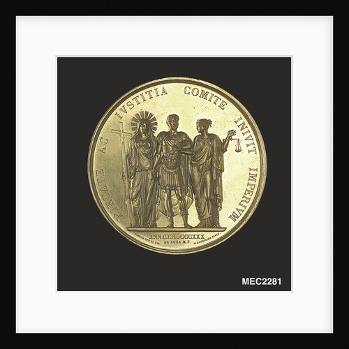 Medal commemorating the accession of King Ferdinand II of the Two Sicilies, 1830 by Filipo Rega