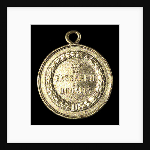 Medal commemorating the Brazilian fleet off Humaita, 1868; reverse by Unknown