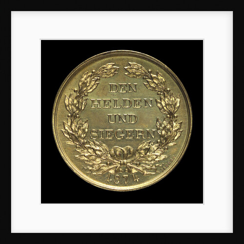Medal commemorating Admiral von Tegetthoff and General Gablenz, 1874; reverse by Januer
