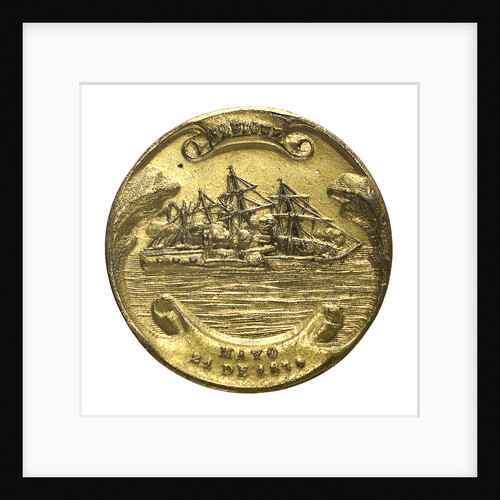 Medal commemorating the action off Iquique, 1879; obverse by unknown