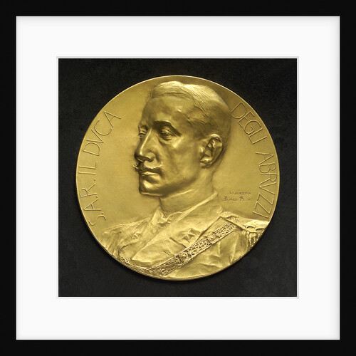 Medal commemorating Duca d'Abruzzi and his North Pole expedition, 1899; obverse by E. Boninsegna