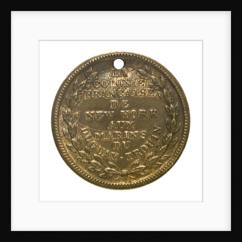 Medal commemorating the visit of the 'Duguay-Trouin' to New York, 1900; reverse by unknown
