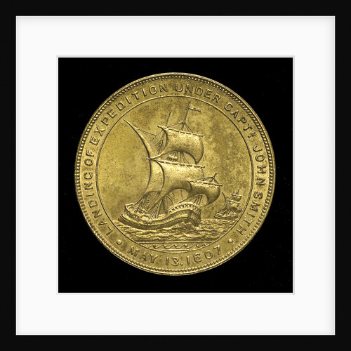 Medal commemorating the tercentenary of the settlement of Jamestown, 1907; reverse by unknown