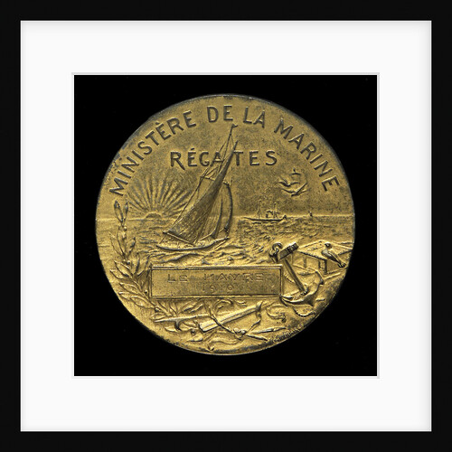 Medal commemorating the French Ministry of the Marine Regattas, Havre, 1910; reverse by D. Dupuis