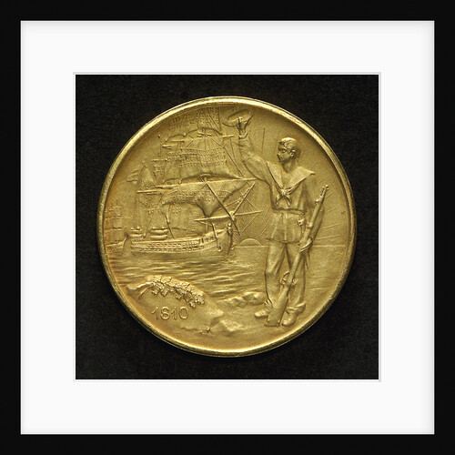 Medal commemorating the centenary of the Argentine Navy, 1910; reverse by C. Rossi