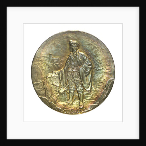 Medal commemorating the 400th anniversary of the discoverer Juan Sebastian del Cano, 1922; obverse by unknown