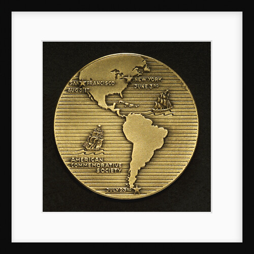 Medal commemorating the centenary of the voyage of the 'Flying Cloud', 1951; reverse by M.K. and Holland