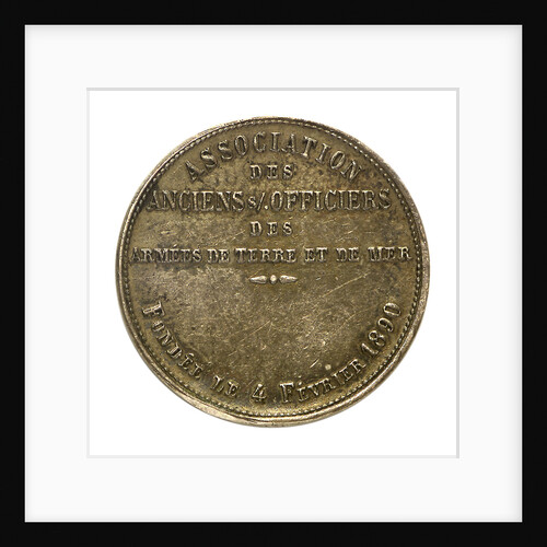 Medal commemorating the Army and Navy Under-Officers Association; reverse by unknown