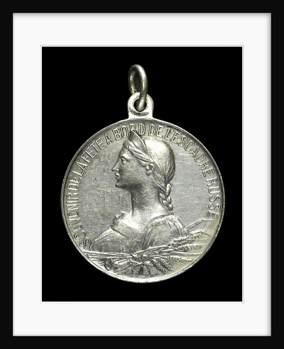 Medal commemorating the visit of the Russian fleet to Toulon, 1893; obverse by A.W.