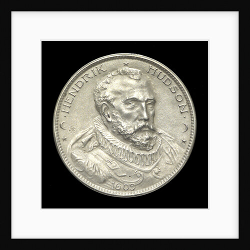 Medal commemorating the Henry Hudson tercentenary, 1909; obverse by J.E. Roin