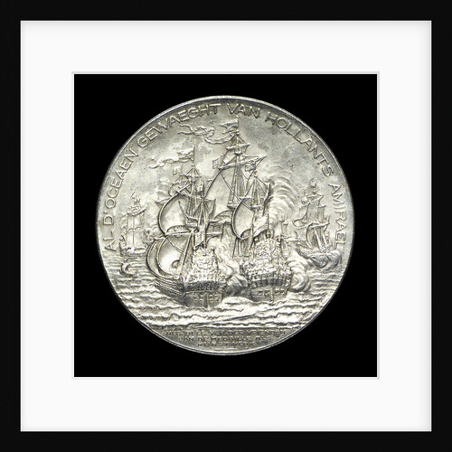 Medal commemorating the tercentenary of the birth of Admiral de Ruyter, 1997; reverse by J.J. van der Goor