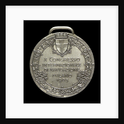 Medal commemorating the 10th International Navigation Congress, 1905; reverse by Stefano Johnson