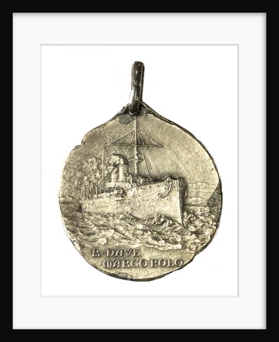 Medal commemorating the landing at Homs, 1911; obverse by Stefano Johnson