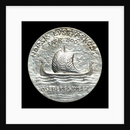 Medal commemorating the Oseberg ship; reverse by J. Throndson