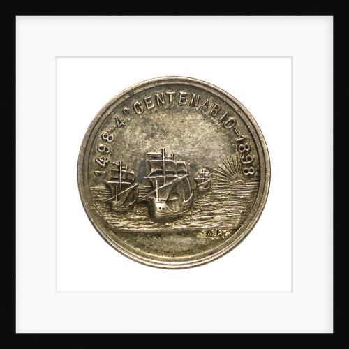 Medal commemorating Vasco da Gama (ca.1469-1524), fourth centenary, 1898; reverse by A.R.