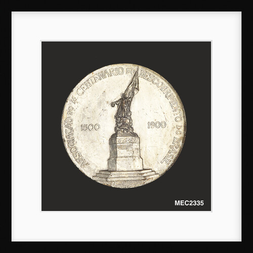 Medal commemorating the fourth centenary of the discovery of Brazil, 1900; reverse by A.G. Girardet
