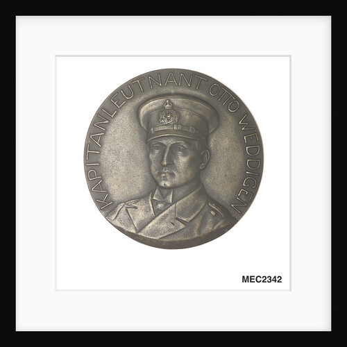 Medal commemorating the sinking of the cruisers 'Aboukir', 'Hogue' and 'Cressy' by 'U9.', 1914; obverse by H. Ziegler