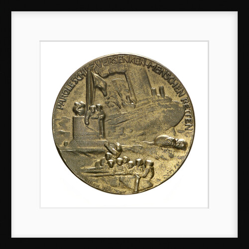 Medal commemorating Grossadmiral Alfred von Tirpitz (1849-1930); reverse by P. Sturm