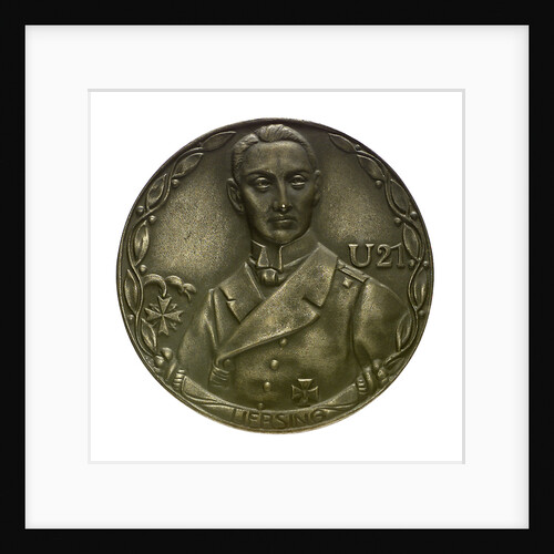 Medal commemorating Lieutenant Otto Hersing and the sinking of 'Pathfinder', 'Triumph' and 'Majestic' by 'U21', 1915; obverse by unknown