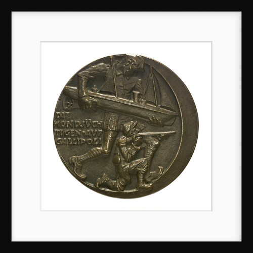Medal commemorating the Gallipoli campaign; obverse by Karl Goetz