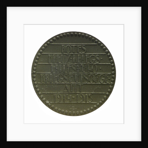 Medal commemorating the Austrian Red Cross Society; reverse by unknown