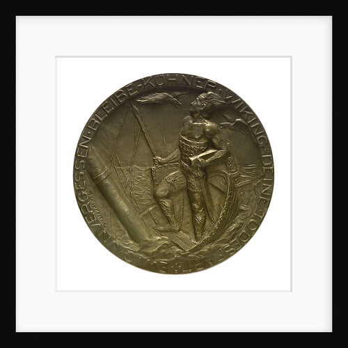 Medal commemorating Captain-Lieutenant Otto von Weddigen (1882-1915) submarine commander; reverse by A. L.