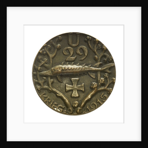 Medal commemorating Captain-Lieutenant Otto von Weddigen (1882-1915), submarine commander; reverse by unknown