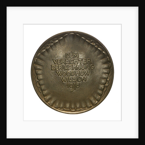 Medal commemorating the sinking of the SS 'Lusitania', 1915; reverse by W. Eberbach