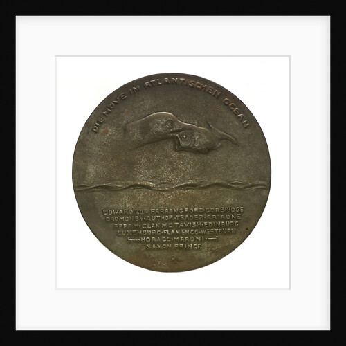 Medal commemorating the Captain of SMS 'Möwe', Graf Dohna Schlodien by F. Liebkuchler