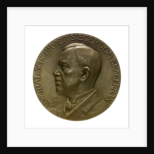 Medal commemorating Admiral Rheinhold von Scheer (1863-1928) and the Battle of Jutland, 1916; obverse by Hugo Kaufmann