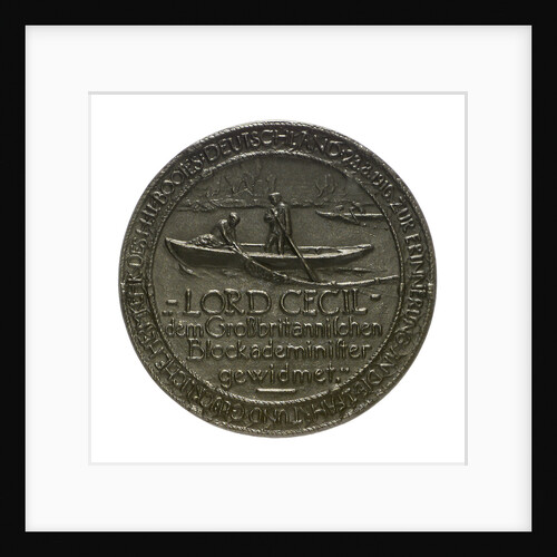 Medal commemorating the return of the submarine 'Deutschland', 1916; reverse by E. Zehle